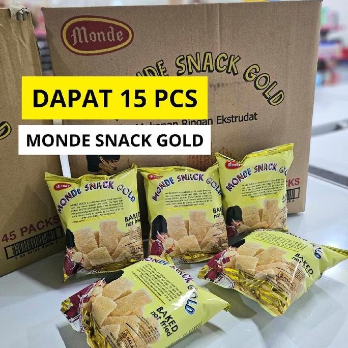 

MONDE SNACK GOLD 15 PCS MURAH