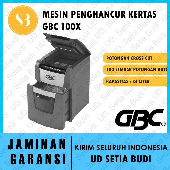 

Mesin Penghancur Kertas Paper Shredder GBC Shredmaster Auto+ 100x