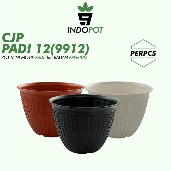

Terlaris Pot Bunga Cjp Padi 12 (9912) Motif Padi Tebal Unik