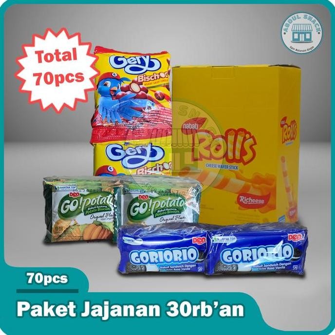 

PAKET JAJANAN 30rban ISI 70pcs