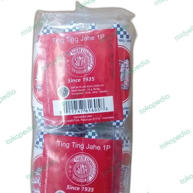 Permen Ting Ting Jahe Sin A