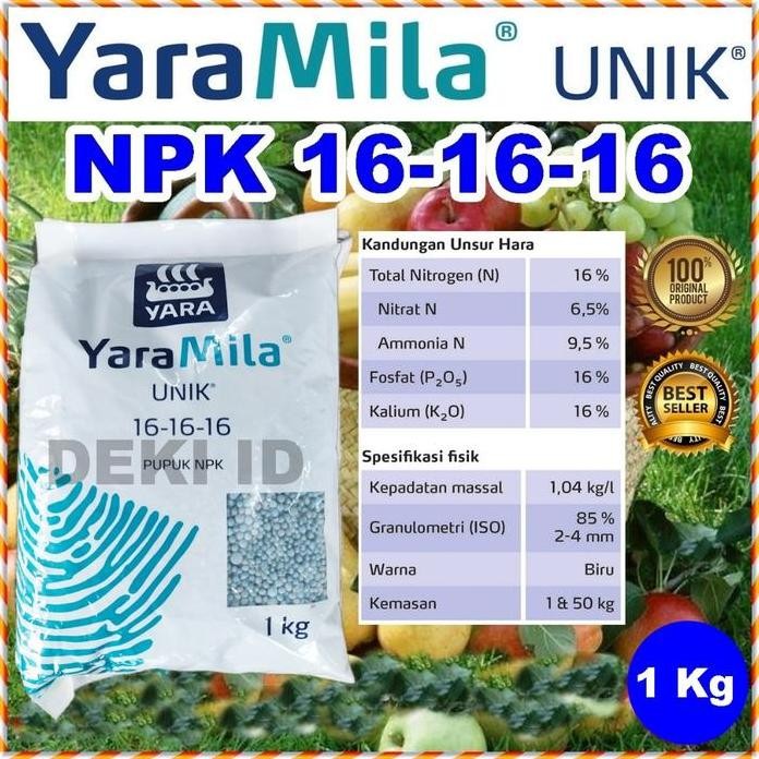 

Terlaris Yaramila Unik 1 Kg Pupuk Npk 161616 Yara Kemasan Pabrik Nutrisi Seimbang Tanaman
