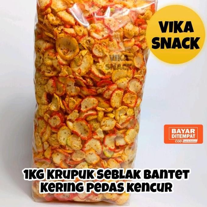 

1KG Krupuk Seblak Bantet Kering Bumbu Kencur Pedas