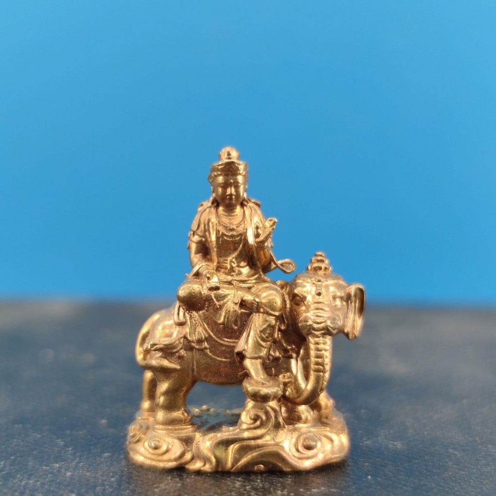 Patung Penjaga Naga dan Ular dari Kuningan/Dekorasi Mobil yang Damai/Ornamen Mobil Miniatur