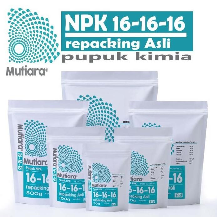 

Terlaris Pupuk Npk Mutiara 16-16-16 Repacking Nitrogen Fosfor Kalium 16