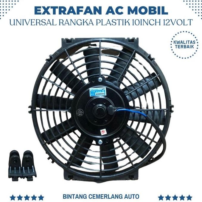 New EXTRAFAN 10 inch AC Mobil Rangka Plastik Extra Fan AC 10 Inci