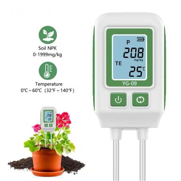 

Terlaris Alat Ukur Pupuk Kesuburan Tanah Digital 4 In 1 Npk Analyser Meter 0-1999Mg/Kg Nitrogen Phosphorus Potassium Suhu Detector Kesuburan Tester