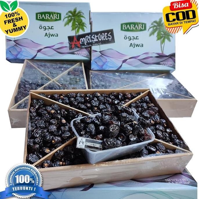 

kurma 3in1 Ajwa madinah sukari dan tunis madu kemasan cantik fresh stok terbaru