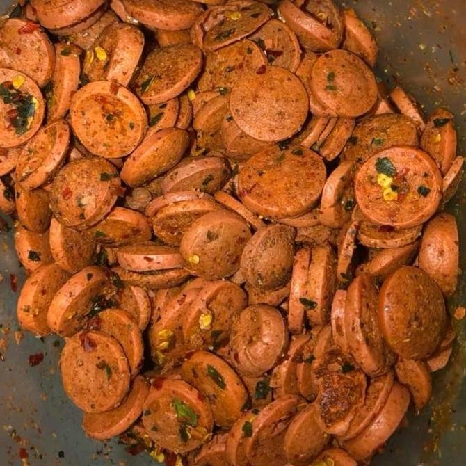 

KERIPIK SOSRENG SOSIS GORENG PEDAS CIKRUH 1000gr Food Snacks