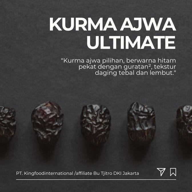 

Kurma Ajwa / Nabi 500gr Asli Madinah Premium Quality