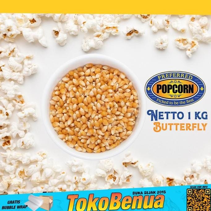 

Jagung popcorn Premium bioskop 1 kg