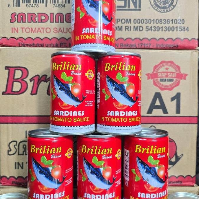 

SARDEN BRILIAN UK KECIL 155 GRAM ISI 6 PCS Food Ikan