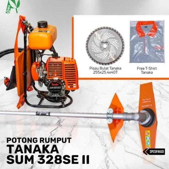 mesin potong rumput tanaka 328 se