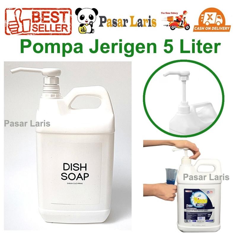 PJ Pompa Jerigen 5 Liter Pompa Dirigen 5L Jerry Can Pump Refill Sabun Cuci Minyak Goreng Hand Saniti