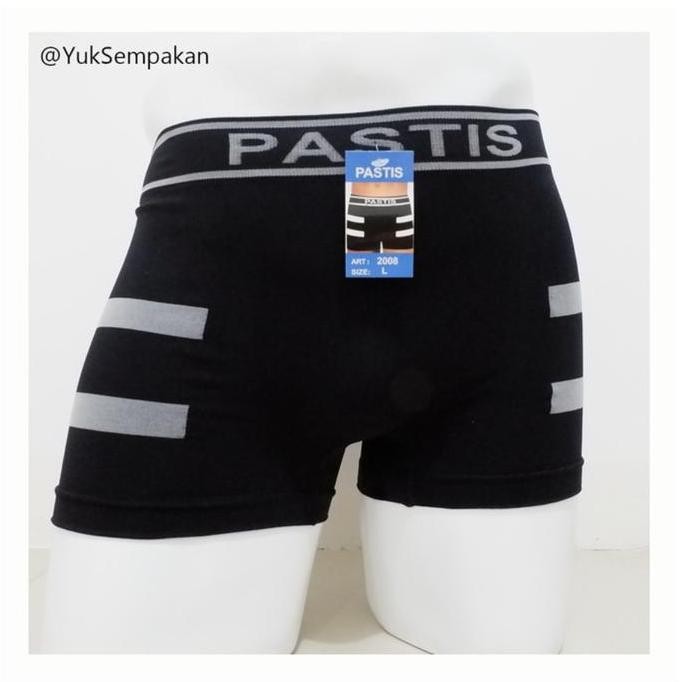 || MONALISA / PASTIS-Boxer Pria Pastis Premium Seamless Tanpa Jahitan 1 box isi 3 pcs ||~~~