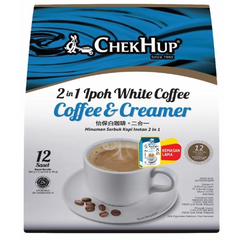

Chek Hup 2 in 1 Ipoh White Coffee No Sugar Added 30gr x 15