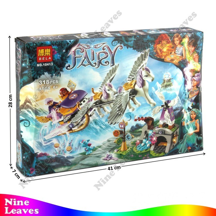 Mainan Anak Block Mini Kereta Kuda Fairy Pegasus Bela Mainan Balok