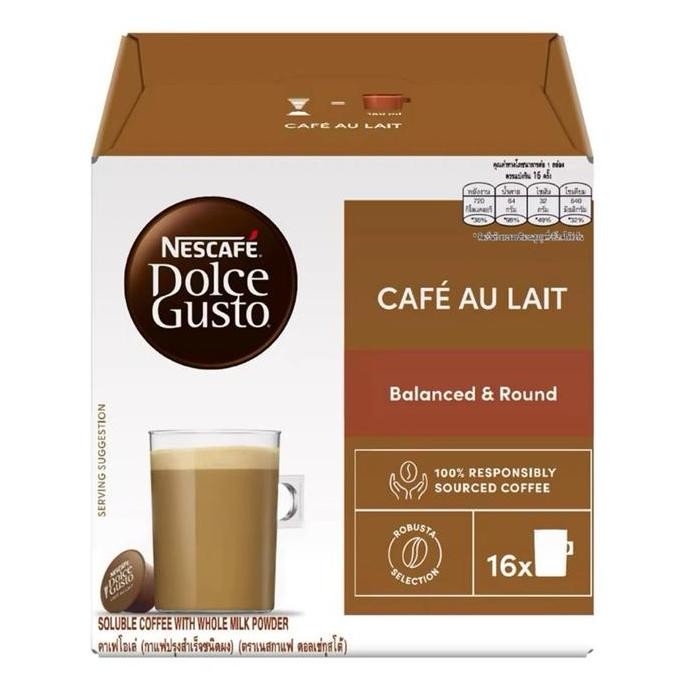 

Nescafe Dolce Gusto Cafe Au Lait - Capsule Original