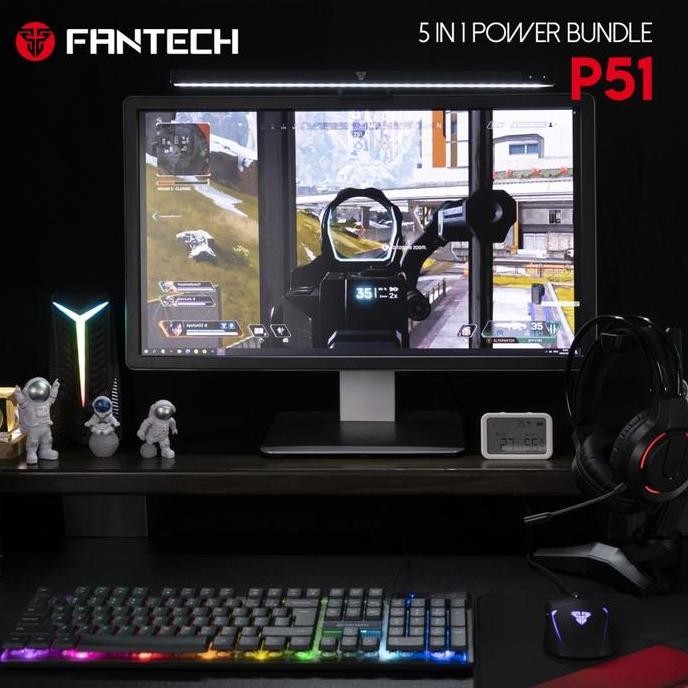 Baru Fantech P51 5 In 1 Combo Gaming Gear Paket Lengkap Untuk Pc/Laptop