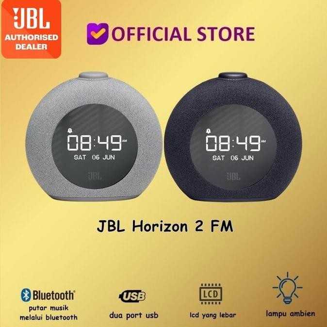Termurah JBL Horizon 2 Bluetooth Speaker Clock FM Radio with USB Charging Antena Adaptor Antena Adap