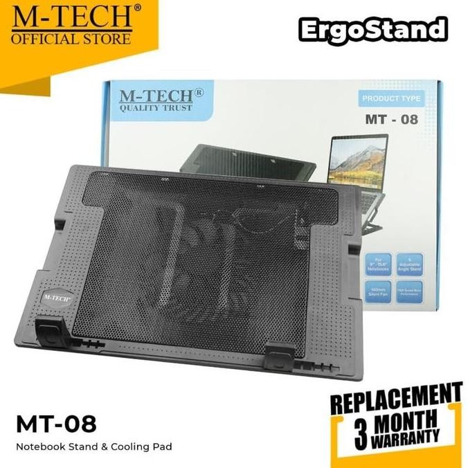 Baru M-Tech Cooling Pad Pendingin Laptop Kipas Laptop Garansi Resmi Biru Fan