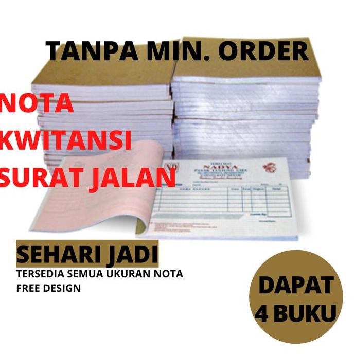 

produk baru!! [termurah] nota toko custom 1 2 3 rangkap / ply bon surat kwintansi