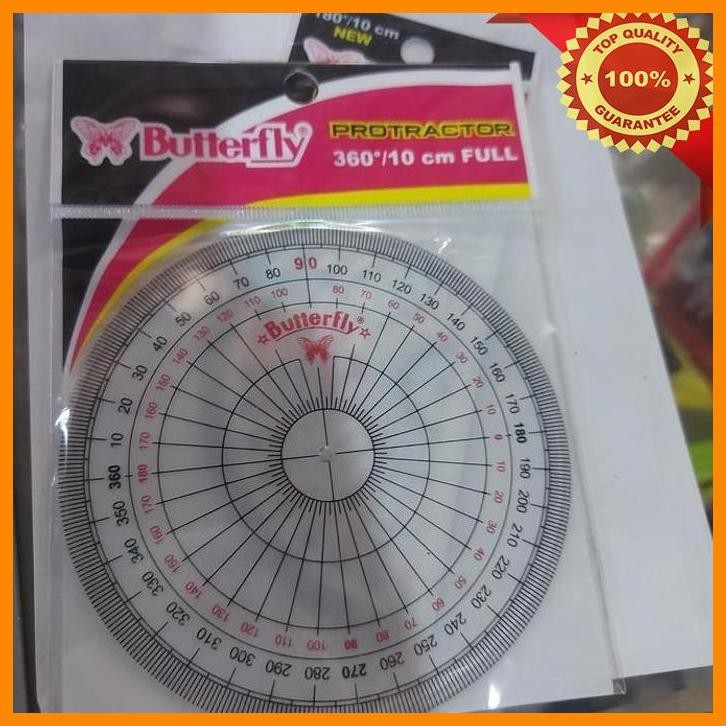 

[HAN] PENGGARIS BUSUR 180 DERAJAT BUTTERFLY 10CM