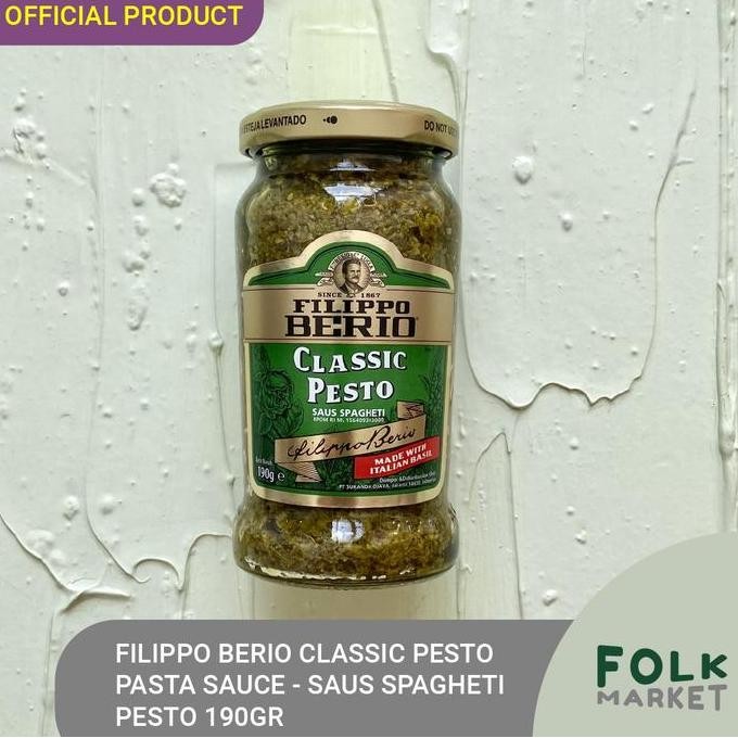 

Diskon! Filippo Berio Classic Pesto Pasta Sauce - Saus Spagheti Pesto 190Gr