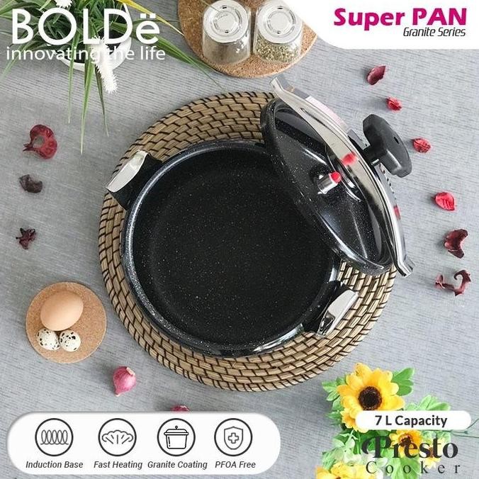 Miliki Bolde Super Pan Presto 7L Granite Coating Bolde Granite Pan Presto C