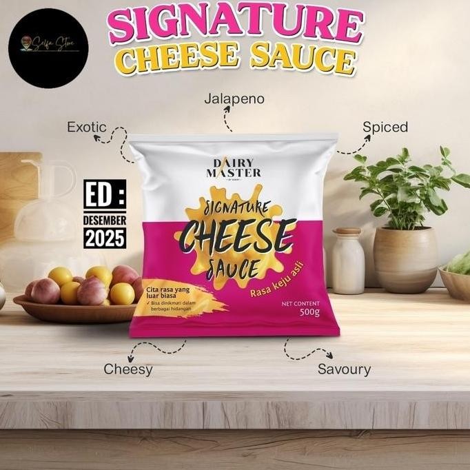 

dairy master signature cheese sauce pengganti saus keju nacho 500gr terlaris