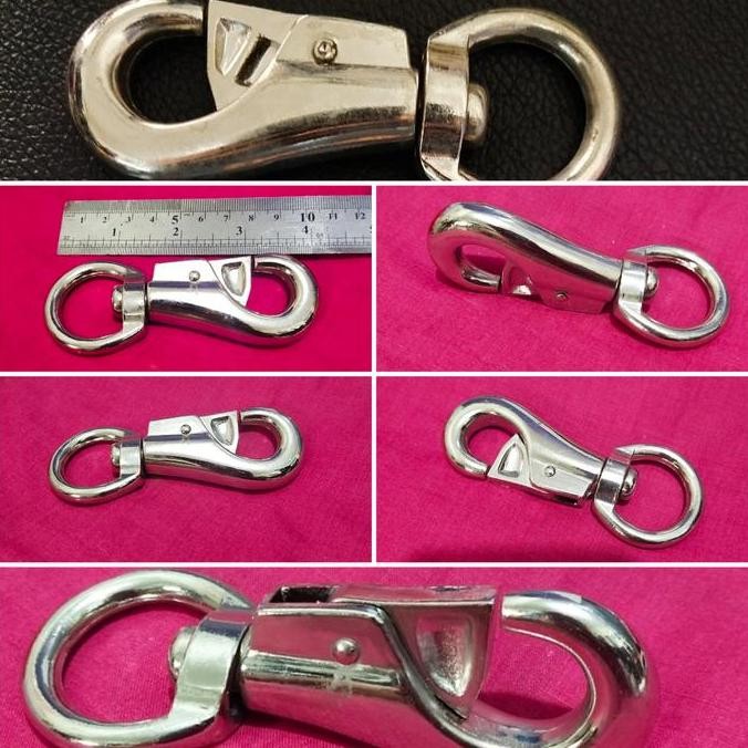 Hook Shackle Besi Heavy Duty Besar Kuat Pengait Sling Baja Rantai Tali Promo