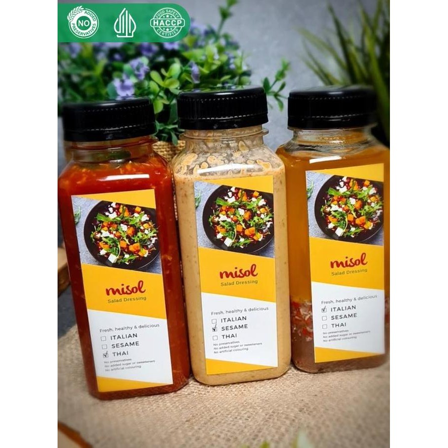 

Tersedia MISOL Salad Dressing Fresh & Delicious - Opsi 3 variant rasa