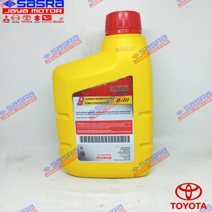 Oli Power Steering/Atf D.Iii (D3) Tmo 1 Liter - Toyota Genuine Terlaris