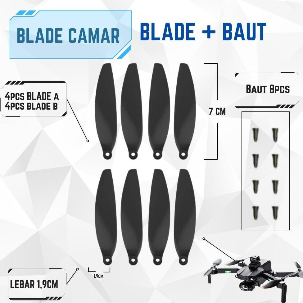 Ready Cleair O2 - Baling Baling Drone 1 Set Screw Baut Mur Baling Baling-Baling Propeller Blades Unt