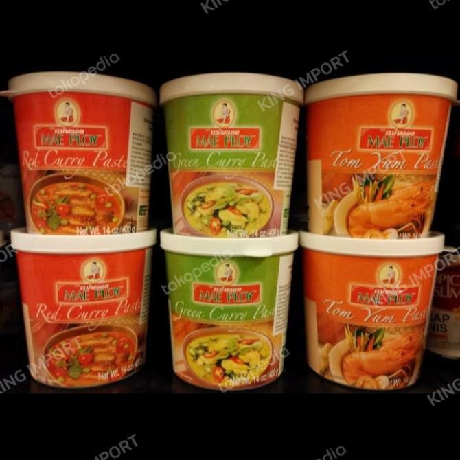 

Tersedia Mae Ploy Maeploy Red Curry Paste / Green Cury / Yellow curry paste