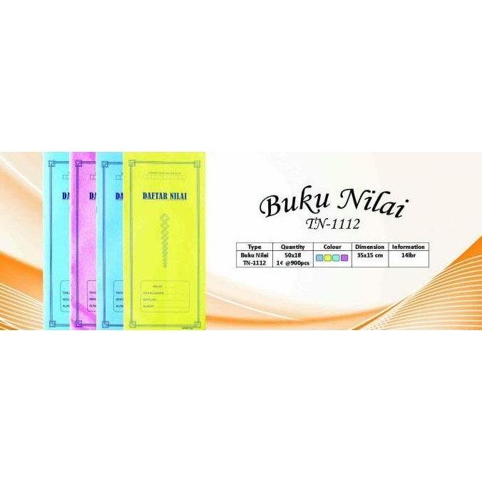 

produk baru!! buku nilai microtop / daftar nilai siswa / buku nilai sekolah(10 buku)