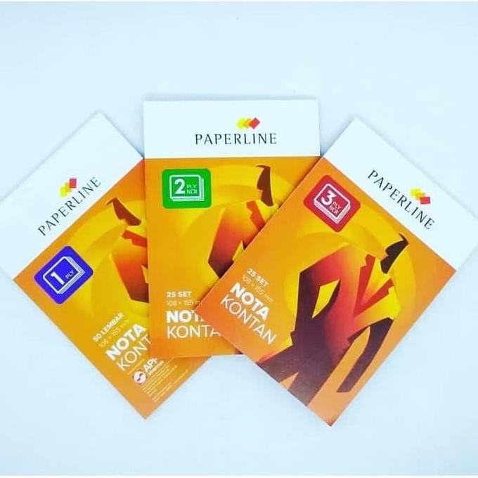 

produk baru!! [pack] kertas nota kontan - paperline kecil rangkap 1 2 3 ply murah!