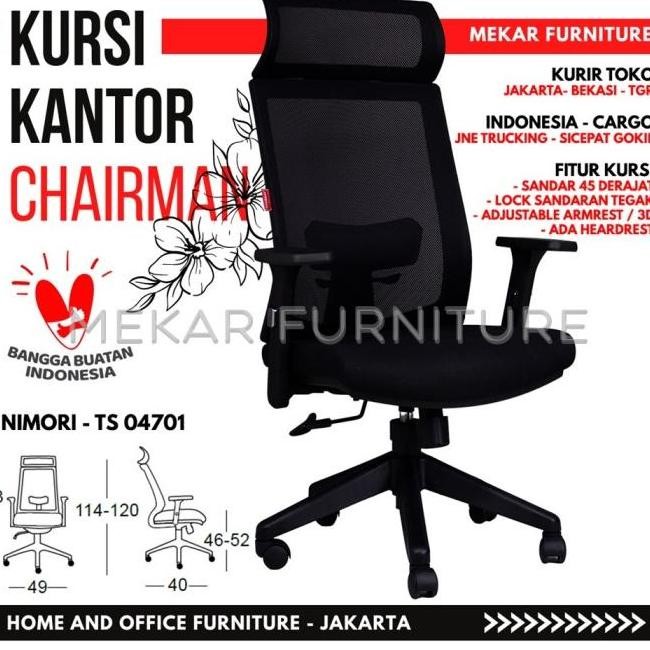 Kursi Kantor Kursi Kerja Chairman Nimori TS 04701 - Mekar Furniture