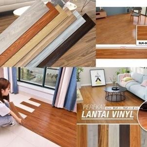 WN Paket 50 PCS Vinyl Stiker Lantai Kayu Vinyl Lantai 91.5 Cm X 15 Cm Vinyl High Quality