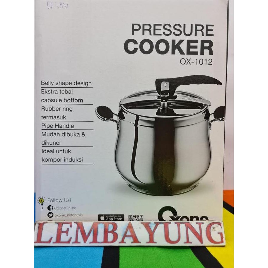 Spesial Oxone Ox-1012 Pressure Cooker / Presto 12 Liter