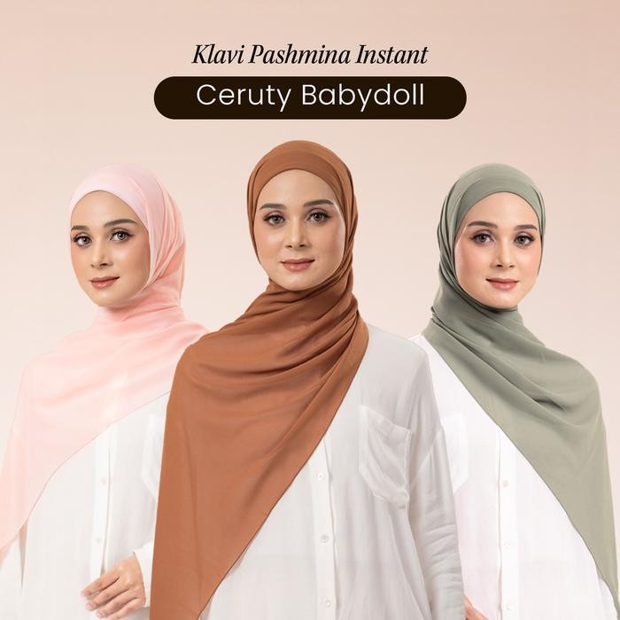 Zm Zaskia Mecca - Klavi Pashmina Instan Ceruty Jilbab