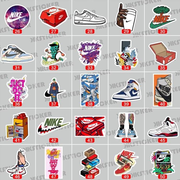 

ready Sticker Pack NIKE | Stiker Vinyl Anti air + Laminasi