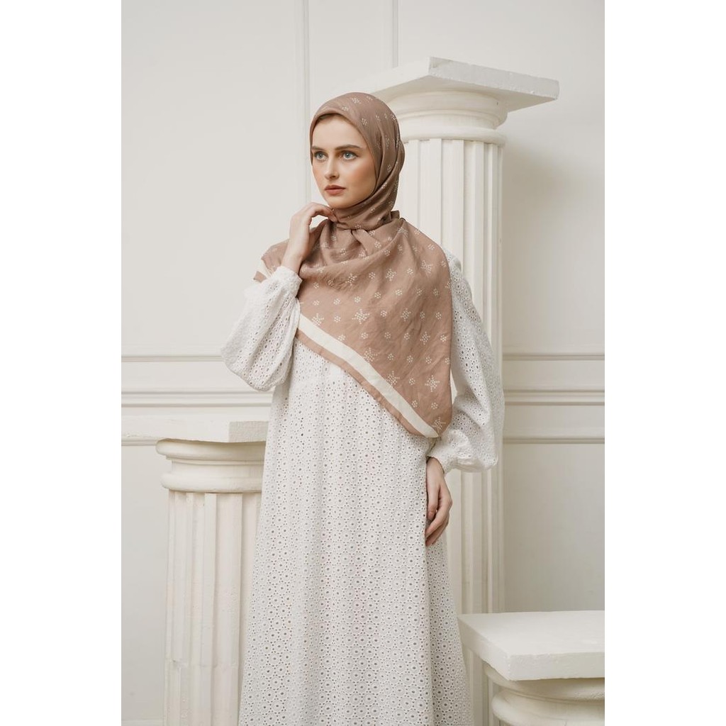 Khanaan - Scarf Monogram - Latte