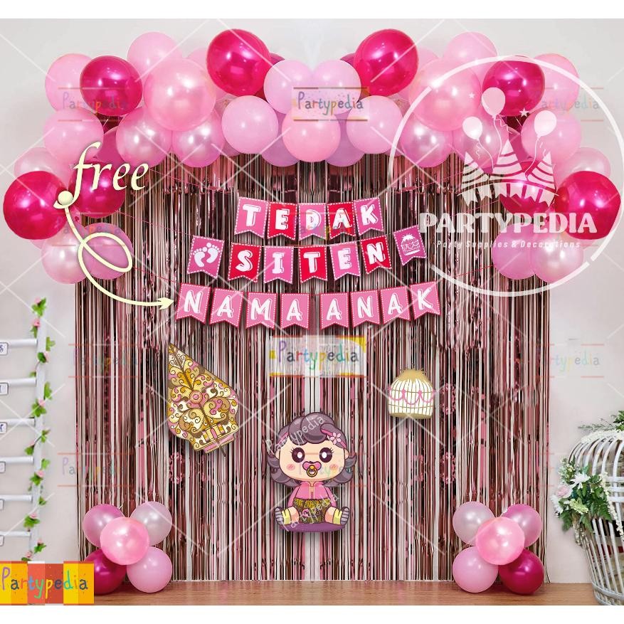 PAKET DEKORASI TEDAK SITEN BAYI PEREMPUAN