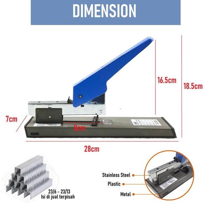 

ready Stapler Jilid Heavy Duty / Staples Besar 23S13 Combo - Stapler 23s13