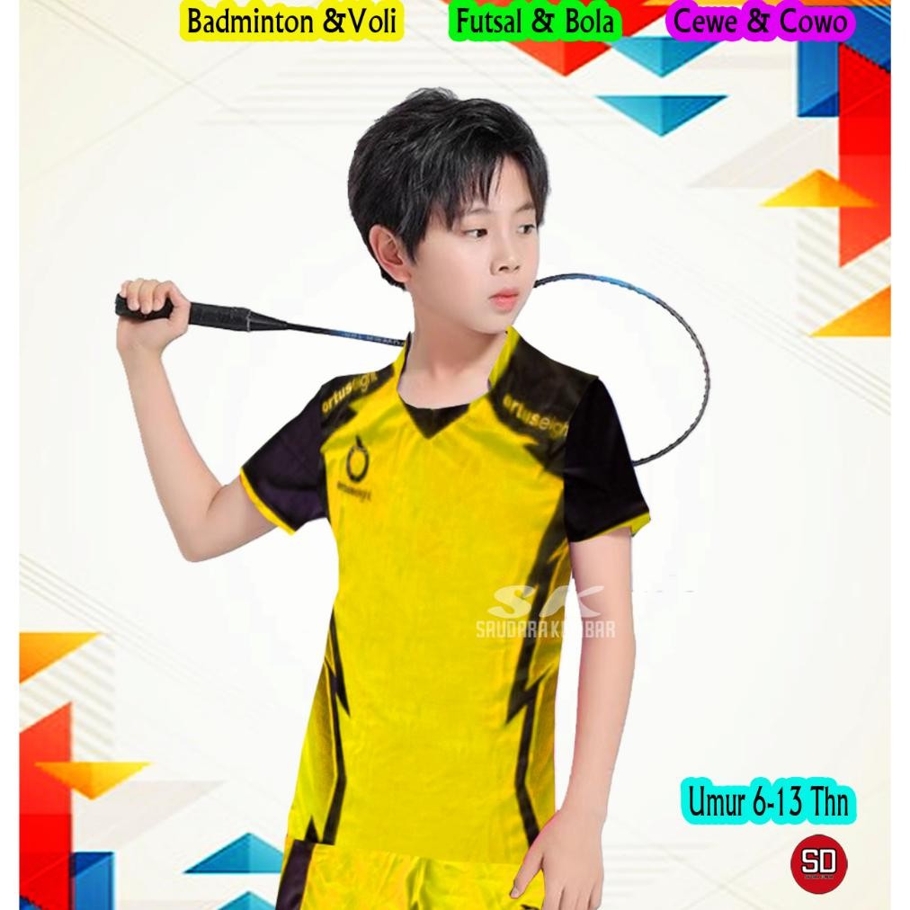 Ready Baju Olahraga Badminton Futsal Voli Bola Anak Laki Laki Perempuan Murah
