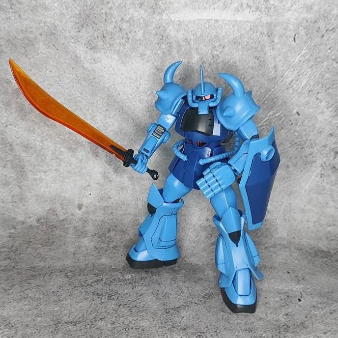 HG HGUC 1/144 Gouf Custom Revive Bandai Model Kit Plamo Assembled Sudah Dirakit