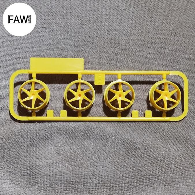 Velg spiral medium tamiya original loosepack kuning