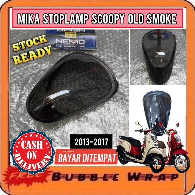 Promo VARIASI MIKA STOPLAMP LAMPU BELAKANG SCOOPY FI 2013 2014 2015 2016 2017 SMOKE COD
