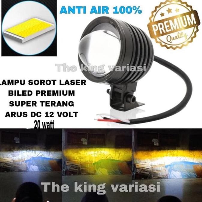 Promo LAMPU SOROT MOTOR LED LASER PREMIUM MODEL BILED/LAMPU SOROT BILED COD